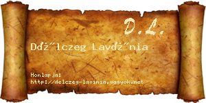 Délczeg Lavínia névjegykártya
